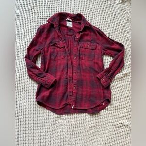 American eagle distressed flannel
